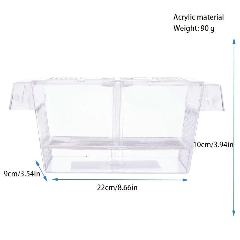 Fish breeding box, acrylic fish isolation box, with suction cups, aquarium incubator, suitable for baby fish, shrimp, clownfish, Fish breeding box, acrylic fish isolation box, with suction cups, aquarium incubator, suitable for baby fish, shrimp, clownfish,