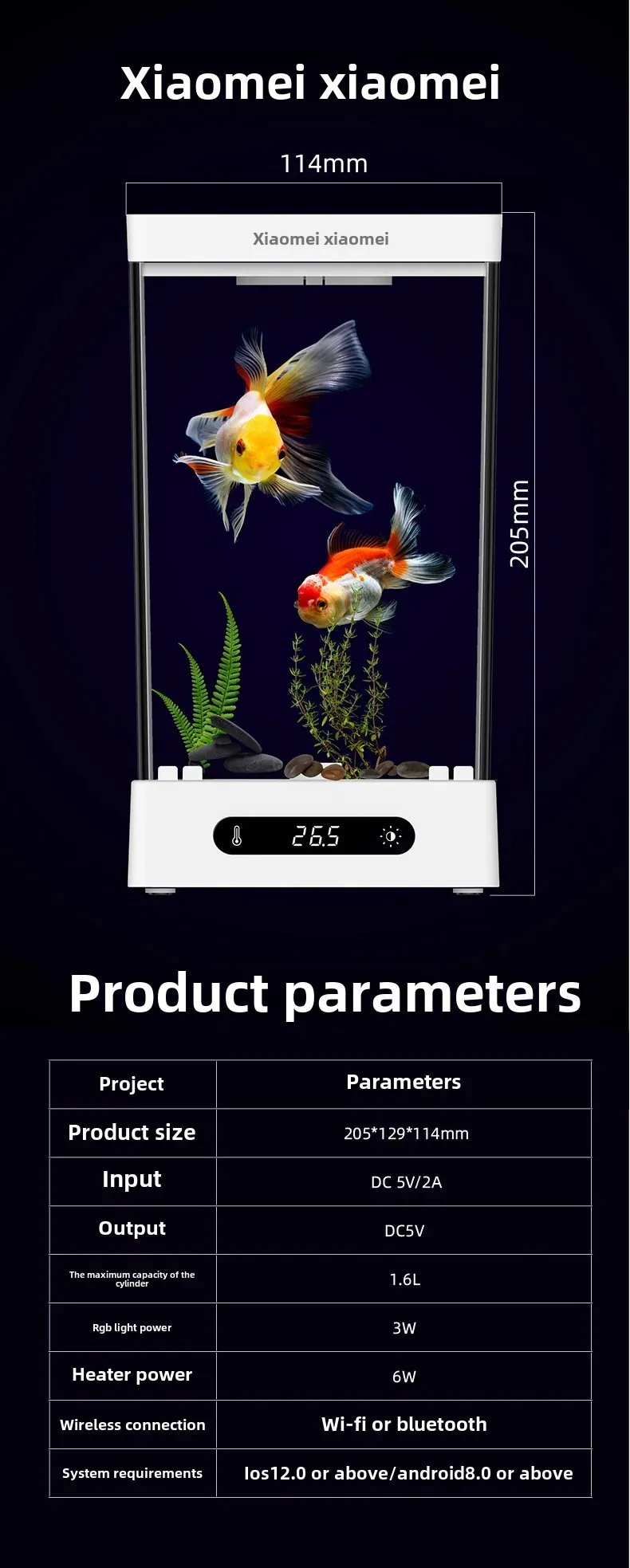 Smart betta dedicated fish tank desktop mini small ecological self-circulating desk aquarium fish tank