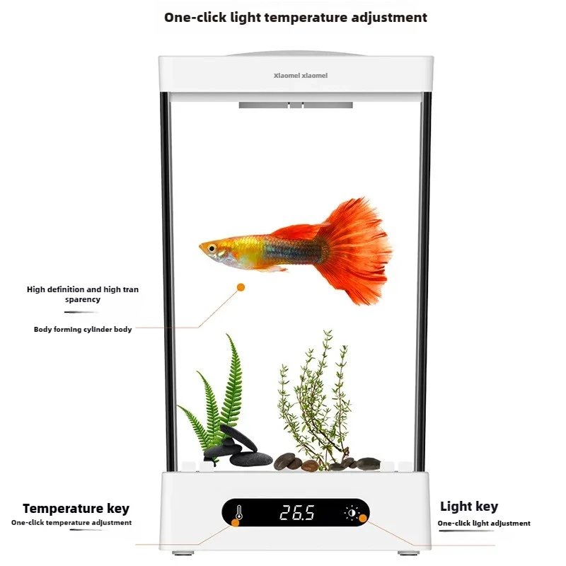 Smart betta dedicated fish tank desktop mini small ecological self-circulating desk aquarium fish tank