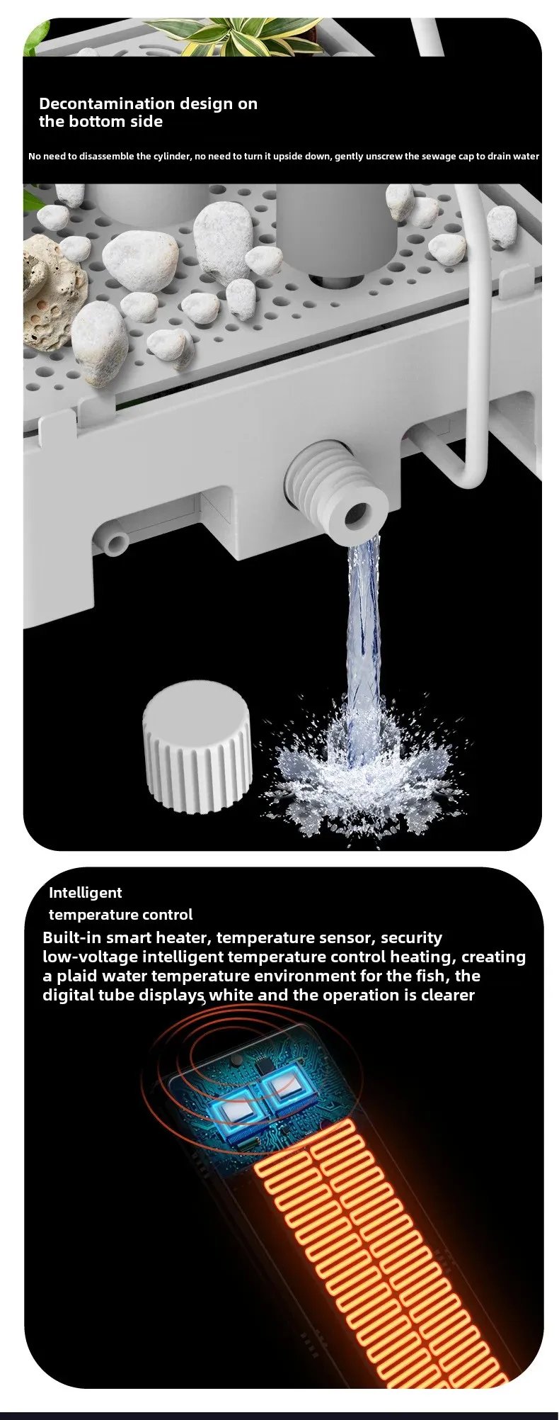 Smart betta dedicated fish tank desktop mini small ecological self-circulating desk aquarium fish tank