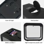 Creative aquarium LED decoration small aquarium fish tank betta transparent fish tank LED light goldfish small fish tank - Image 3