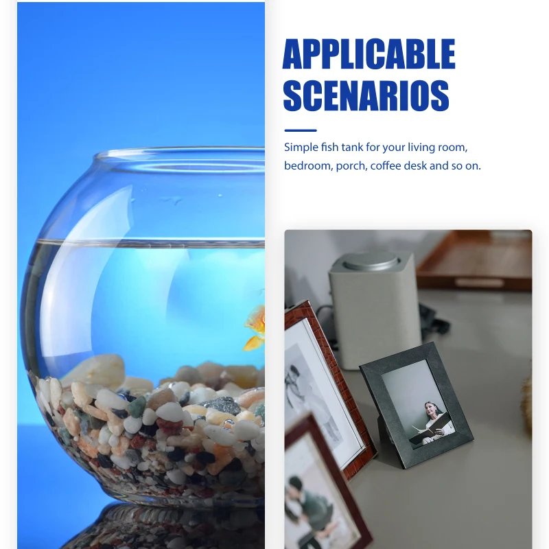 Creative aquarium LED decoration small aquarium fish tank betta transparent fish tank LED light goldfish small fish tank Creative aquarium LED decoration small aquarium fish tank betta transparent fish tank LED light goldfish small fish tank