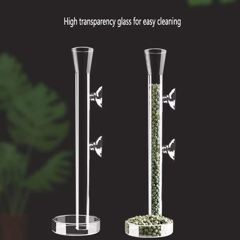 Glass Aquarium Feeder Tube Dish Transparent Fish Tank Shrimp Snail Food Feeder Bowl Aquarium Feeding Accessories Shrimp Feeders Glass Aquarium Feeder Tube Dish Transparent Fish Tank Shrimp Snail Food Feeder Bowl Aquarium Feeding Accessories Shrimp Feeders