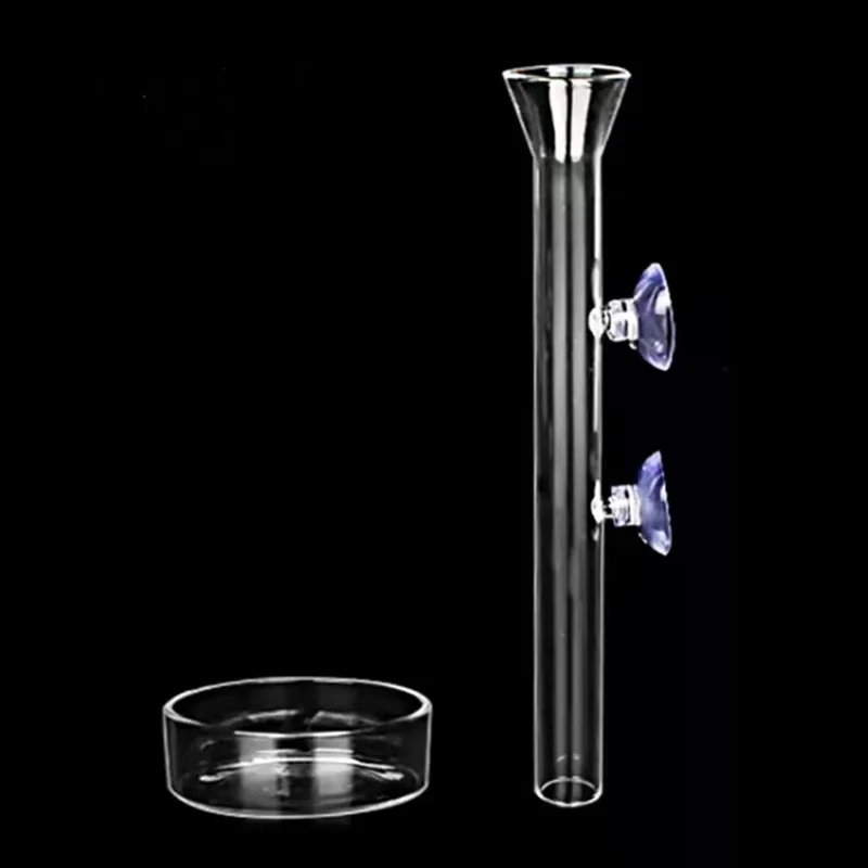 Glass Aquarium Feeder Tube Dish Transparent Fish Tank Shrimp Snail Food Feeder Bowl Aquarium Feeding Accessories Shrimp Feeders Glass Aquarium Feeder Tube Dish Transparent Fish Tank Shrimp Snail Food Feeder Bowl Aquarium Feeding Accessories Shrimp Feeders