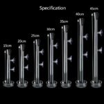 Glass Aquarium Feeder Tube Dish Transparent Fish Tank Shrimp Snail Food Feeder Bowl Aquarium Feeding Accessories Shrimp Feeders