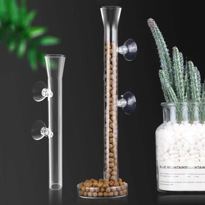 Glass Aquarium Feeder Tube Dish Transparent Fish Tank Shrimp Snail Food Feeder Bowl Aquarium Feeding Accessories Shrimp Feeders Glass Aquarium Feeder Tube Dish Transparent Fish Tank Shrimp Snail Food Feeder Bowl Aquarium Feeding Accessories Shrimp Feeders