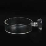 Fish Tank Feeder Aquarium Shrimp Glass Feeding Bowl Clear Dish Tray Container Feeders Aquarium Round  Square Fish Shrimp Feeding - Image 6