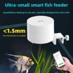 Intelligent Timed Fish Feeder for Small Fish - No Clogging, Perfect for Desktop Fish Tanks