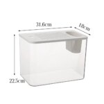 PET+ABS Fish Tank New Transparent with Lid Aquarium Drop Resistant Hydroponic Tank Turtle Tank Home - Image 5