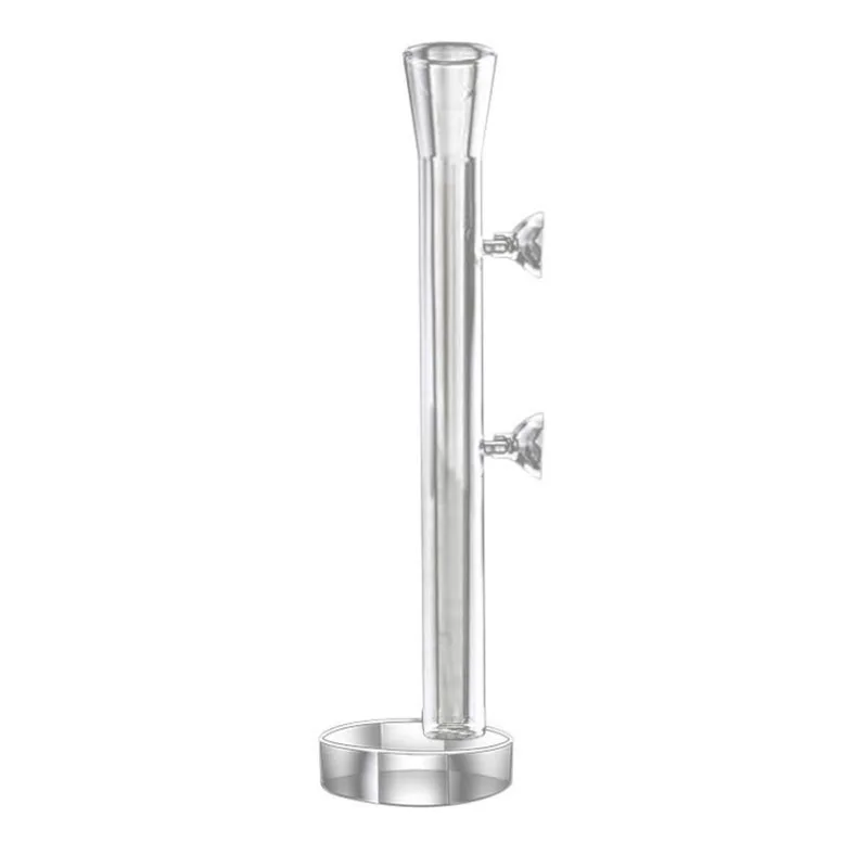 Glass Aquarium Feeder Tube Dish Transparent Fish Tank Shrimp Snail Food Feeder Bowl Aquarium Feeding Accessories Shrimp Feeding