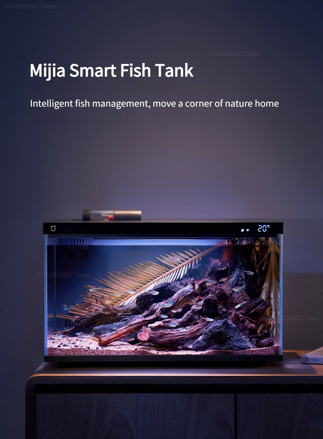 Xiaomi Mijia Smart Fish Tank MYG100 Work with Mijia APP Mobile Controlled Remote Feeding Smart Lighting System Light Aquarium Xiaomi Mijia Smart Fish Tank MYG100 Work with Mijia APP Mobile Controlled Remote Feeding Smart Lighting System Light Aquarium