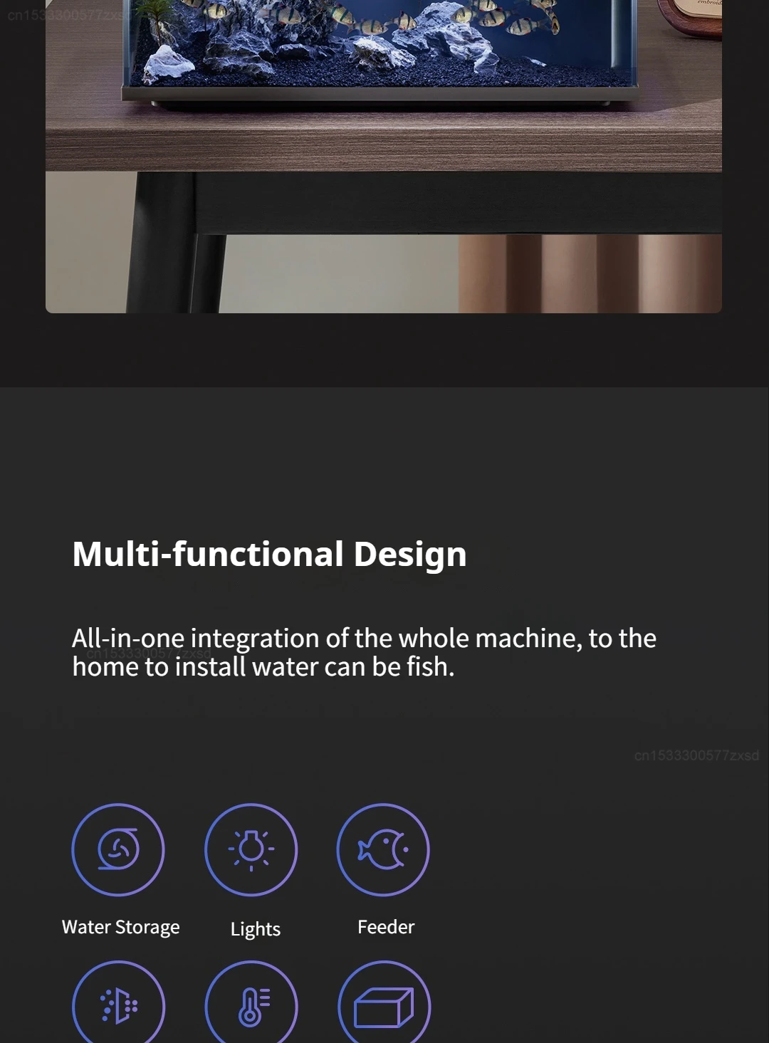 Xiaomi Mijia Smart Fish Tank MYG100 Work with Mijia APP Mobile Controlled Remote Feeding Smart Lighting System Light Aquarium Xiaomi Mijia Smart Fish Tank MYG100 Work with Mijia APP Mobile Controlled Remote Feeding Smart Lighting System Light Aquarium