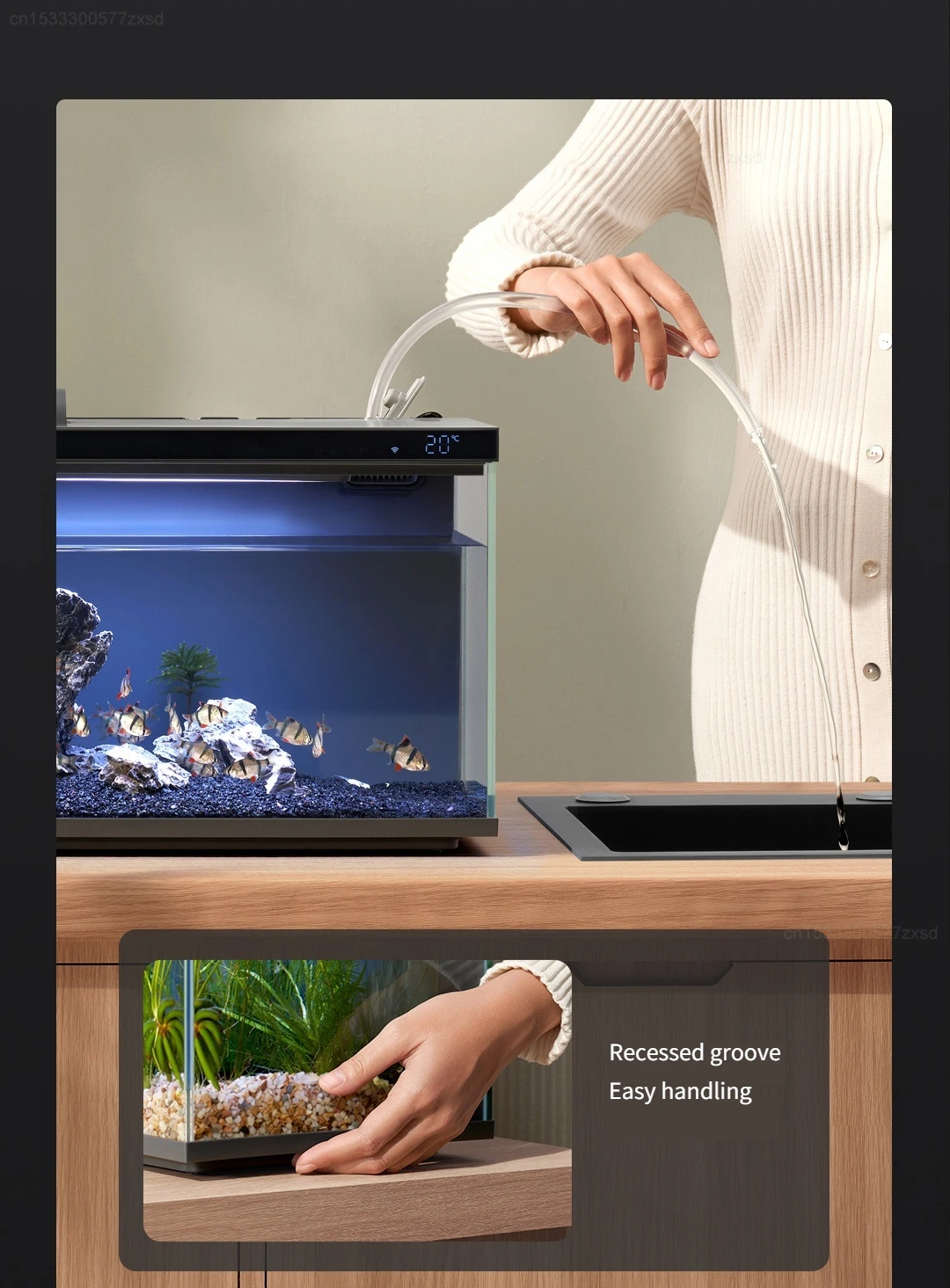 Xiaomi Mijia Smart Fish Tank MYG100 Work with Mijia APP Mobile Controlled Remote Feeding Smart Lighting System Light Aquarium Xiaomi Mijia Smart Fish Tank MYG100 Work with Mijia APP Mobile Controlled Remote Feeding Smart Lighting System Light Aquarium