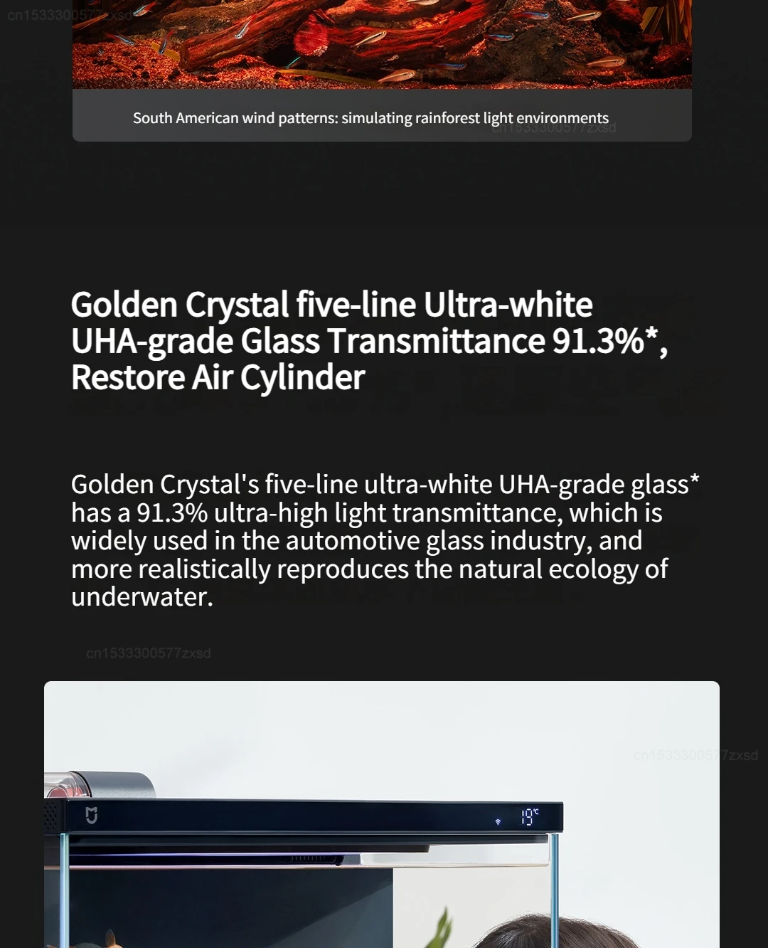 Xiaomi Mijia Smart Fish Tank MYG100 Work with Mijia APP Mobile Controlled Remote Feeding Smart Lighting System Light Aquarium Xiaomi Mijia Smart Fish Tank MYG100 Work with Mijia APP Mobile Controlled Remote Feeding Smart Lighting System Light Aquarium