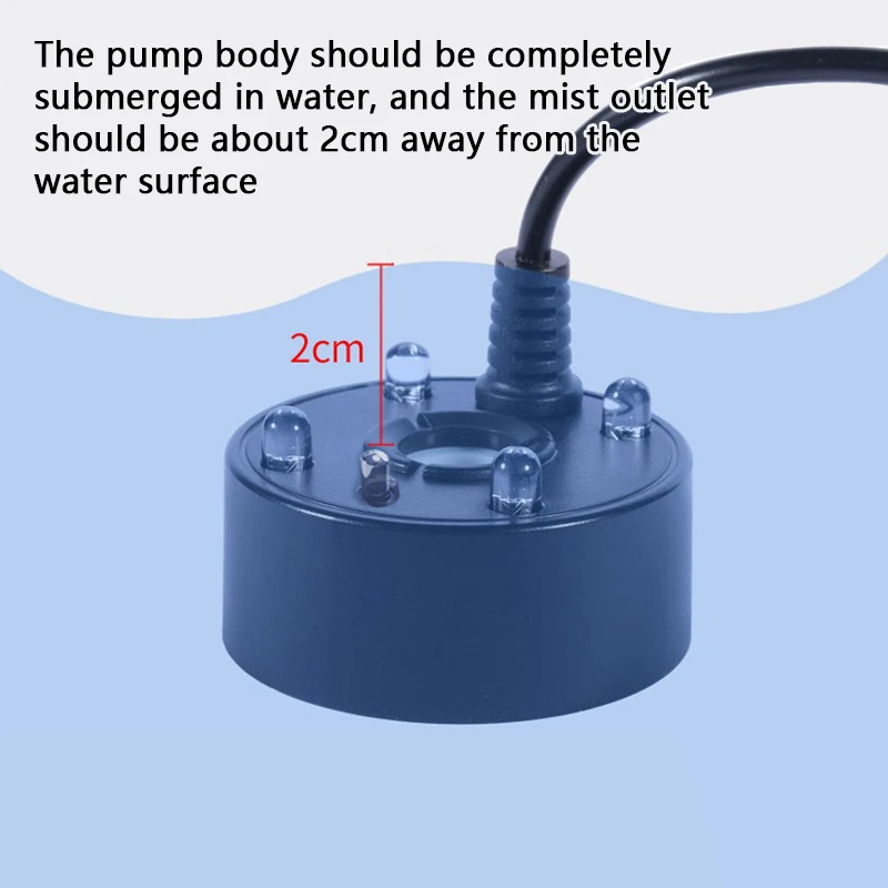 1PC 5V USB Mist Maker Fogger Nebulizer Water Fountain Fish Tank Pond Atomizer Head With 4 LED Colorful Lights 1PC 5V USB Mist Maker Fogger Nebulizer Water Fountain Fish Tank Pond Atomizer Head With 4 LED Colorful Lights