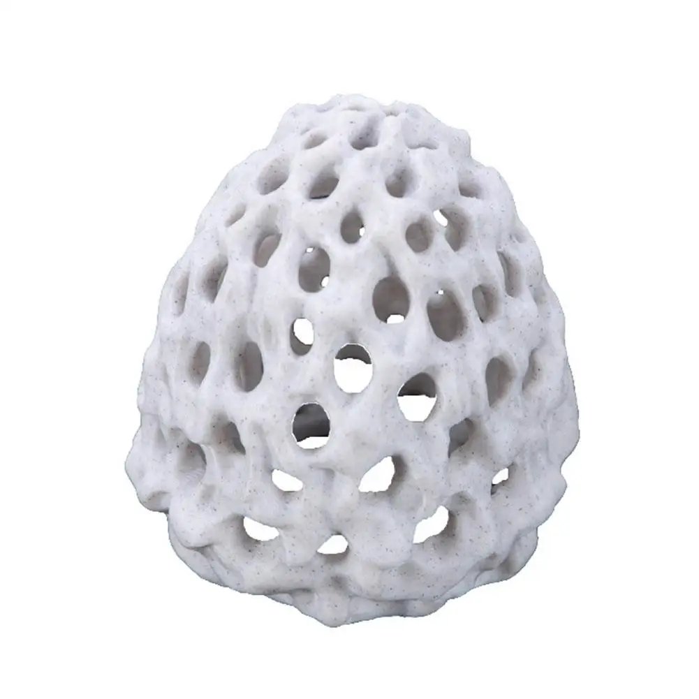 1/2PCS Simulated Porous Coral Stone Aquarium Hides Shelter House Small Fish Tank Decoration Aquaculture Shrimp Cave Pet Supplies