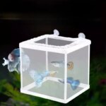 S/L Aquarium Fish Breeding Breeder Box Baby Fish Hatchery Isolation Net Fish Tank Incubator Box Hanging Aquarium אקווריום לדגים - Image 2