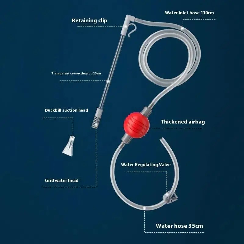 Fish Tank Water Changer Aquarium Gravel Cleaner Syphon Vacuum Water Changer Pump Water Pipe