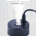 5V USB Mist Maker Fogger Nebulizer Water Fountain Fish Tank Pond Atomizer Head With 4 LED Colorful Lights