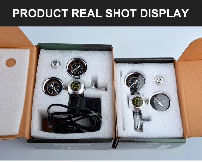 DIY Aquarium CO2 Regulator Magnetic Solenoid Kit Check Valve Fish Tank Accessories CO2 Control System Reactor Generator Set