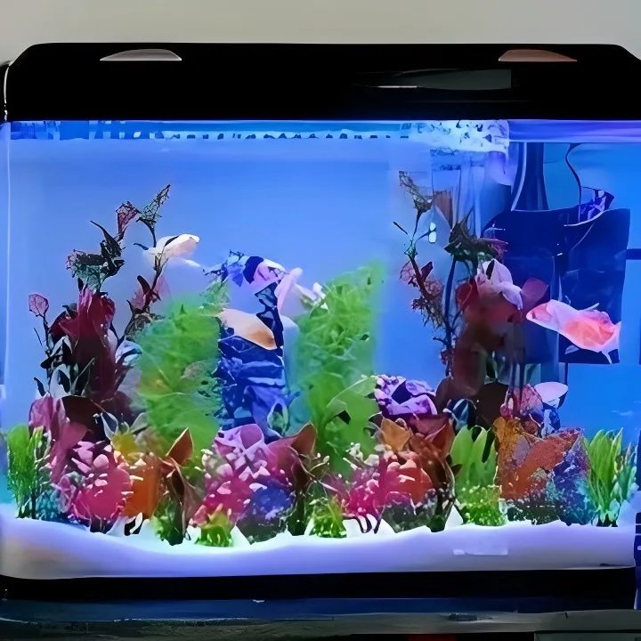 25/26PCS Artificial Aquarium Decor Plants Water Weeds Ornament Aquatic Plant Fish Tank Grass Decoration Accessories