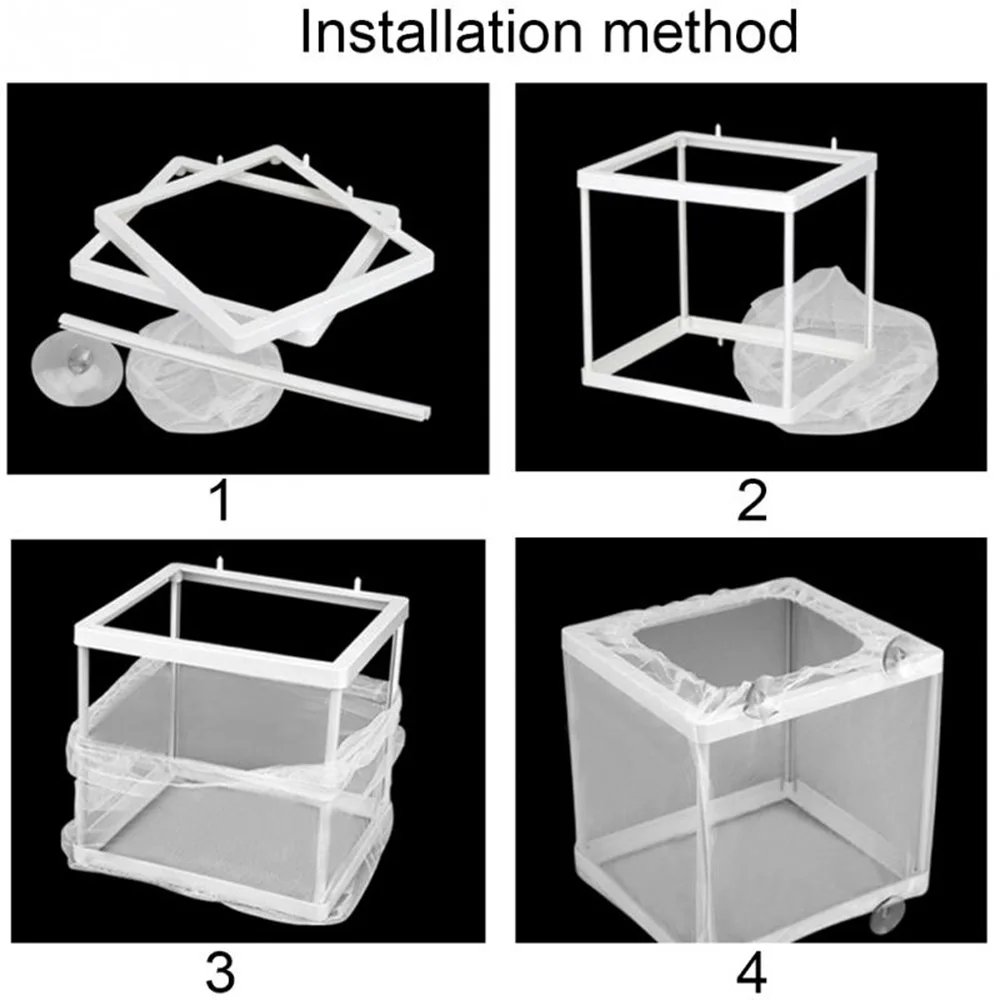Aquarium Fish Breeding Isolation Mesh Box Net Fish Incubator Breeder Hatchery Fish Tank Isolation Box