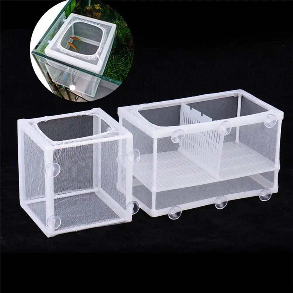 Aquarium Fish Breeding Isolation Mesh Box Net Fish Incubator Breeder Hatchery Fish Tank Isolation Box