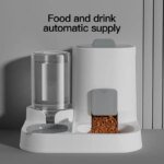 1-Pack Automatic Gravity-Fed Cat Water Dispenser & Feeder - Spill-Proof Large Capacity One-Piece Design, - Image 4