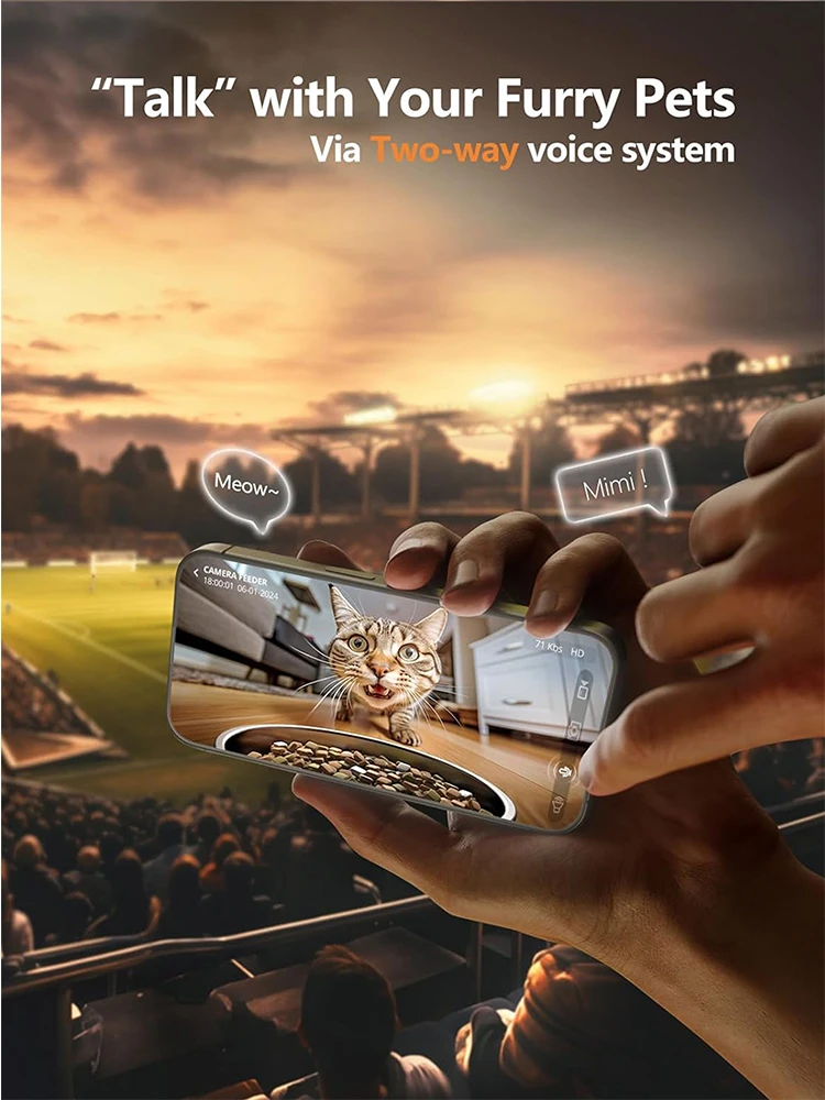 Furpipi 8L Smart Automatic Cat Feeders with 1080P HD Camera 5G WiFi Pet Feeder Tuya APP Control Smart Dog Cat Kibble Dispenser Furpipi 8L Smart Automatic Cat Feeders with 1080P HD Camera 5G WiFi Pet Feeder Tuya APP Control Smart Dog Cat Kibble Dispenser