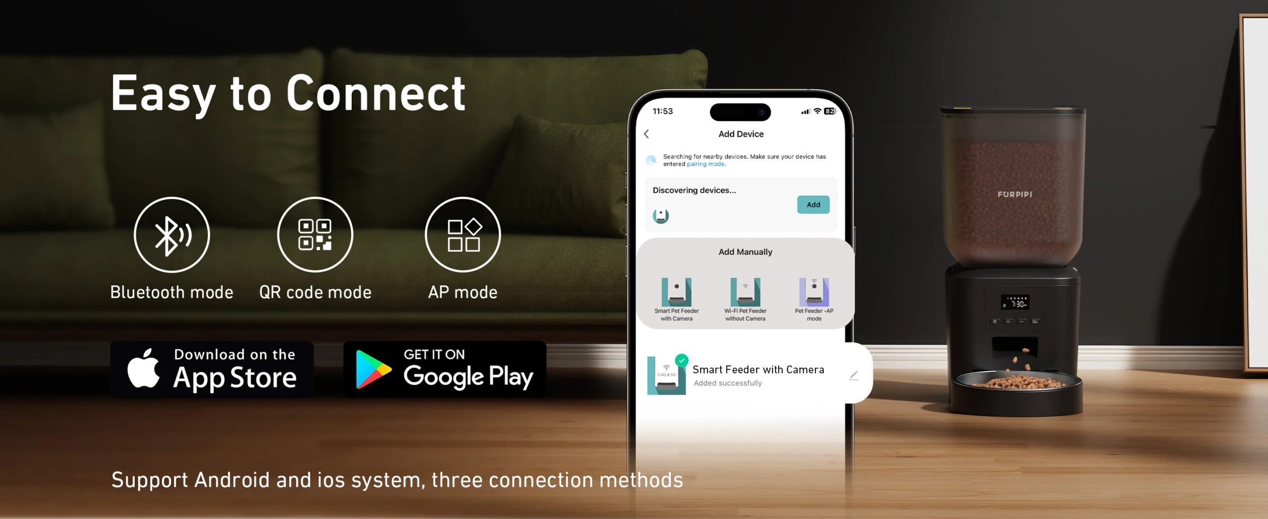 Furpipi 8L Smart Automatic Cat Feeders with 1080P HD Camera 5G WiFi Pet Feeder Tuya APP Control Smart Dog Cat Kibble Dispenser Furpipi 8L Smart Automatic Cat Feeders with 1080P HD Camera 5G WiFi Pet Feeder Tuya APP Control Smart Dog Cat Kibble Dispenser