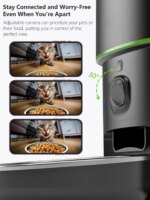 Automatic Cat Feeder Camera Pet Smart Cat Food Kibble Dispenser 2.4G/5GWiFi Tuya APP Control Auto Feeder For Cat Dog Accessories - Image 4