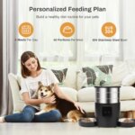 4.5L Automatic Cat Feeder With WiFi Button Smart Pet Cat/Dogs Food Dispenser Two Stainless Steel Bowls Feeder Pet Supplies - Image 4