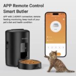 ROJECO Automatic Pet Feeder 2L Smart Cat Food Kibble Dispenser Wi-Fi App Remote Control Auto Dog Feeder For Cat Pet Accessories - Image 2