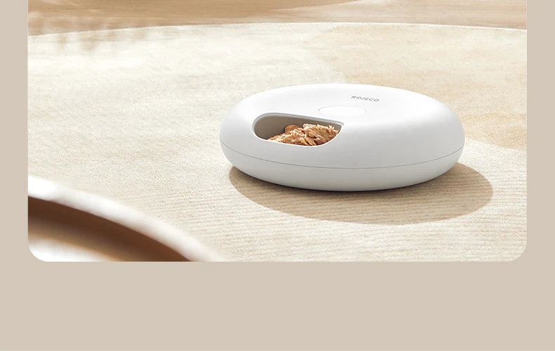 ROJECO 6 Meals Automatic Pet Feeder Smart Cat Food Dispenser For Wet & Dry Food Kibble Dispenser Accessories Auto Feeder For Cat