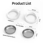 ROJECO Only Stainless Steel Single & Double Bowl Accessories For 4L Automatic Pet Feeder Cat Food Dispenser Without Pet Feeder - Image 5
