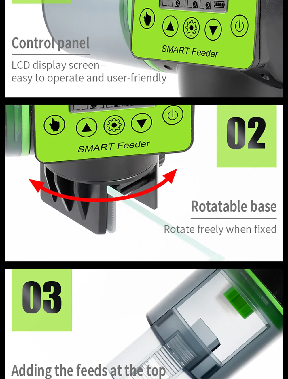Automatic Fish Feeder Digital Fish Tank Aquarium Food Dispenser Plastic Intelligent Timing Electric Fish Feeding Tool For Turtle Automatic Fish Feeder Digital Fish Tank Aquarium Food Dispenser Plastic Intelligent Timing Electric Fish Feeding Tool For Turtle
