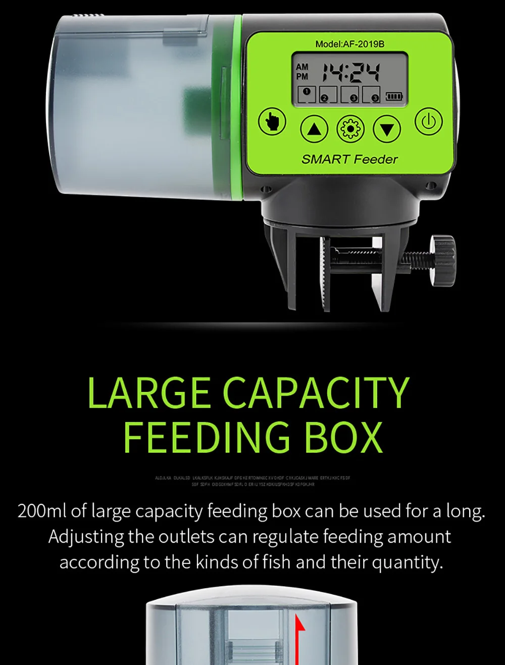 Automatic Fish Feeder Digital Fish Tank Aquarium Food Dispenser Plastic Intelligent Timing Electric Fish Feeding Tool For Turtle Automatic Fish Feeder Digital Fish Tank Aquarium Food Dispenser Plastic Intelligent Timing Electric Fish Feeding Tool For Turtle