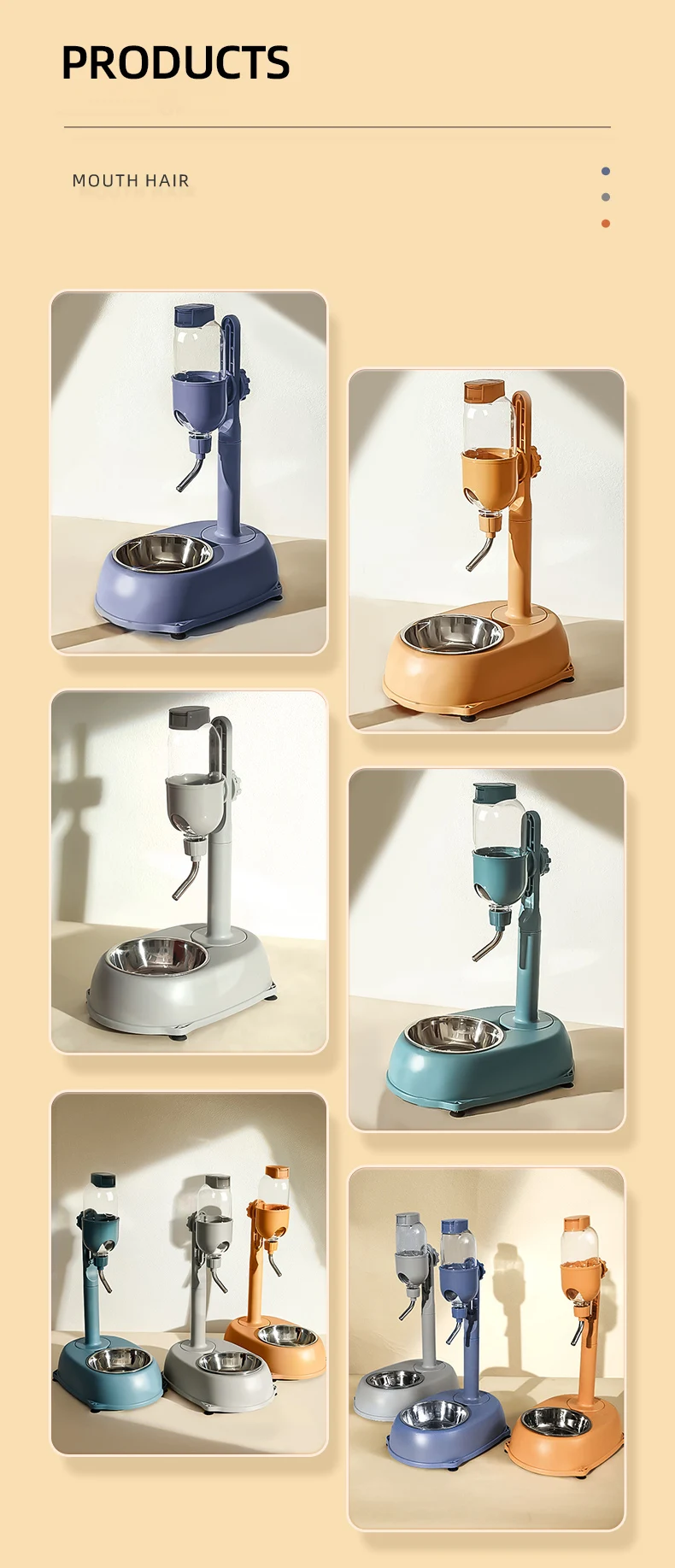 HOOPET Automatic Pet Dispenser Anti-tip Dog Bowl Drinking Water Bottle Feeder Hanging Kettle Cat Food Container Pets Supplies HOOPET Automatic Pet Dispenser Anti-tip Dog Bowl Drinking Water Bottle Feeder Hanging Kettle Cat Food Container Pets Supplies