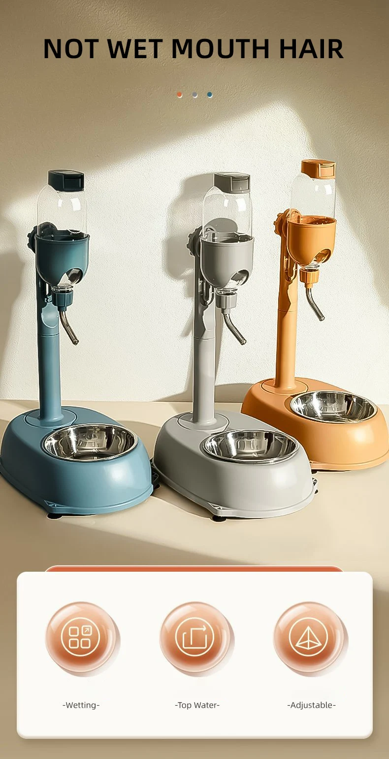 HOOPET Automatic Pet Dispenser Anti-tip Dog Bowl Drinking Water Bottle Feeder Hanging Kettle Cat Food Container Pets Supplies HOOPET Automatic Pet Dispenser Anti-tip Dog Bowl Drinking Water Bottle Feeder Hanging Kettle Cat Food Container Pets Supplies