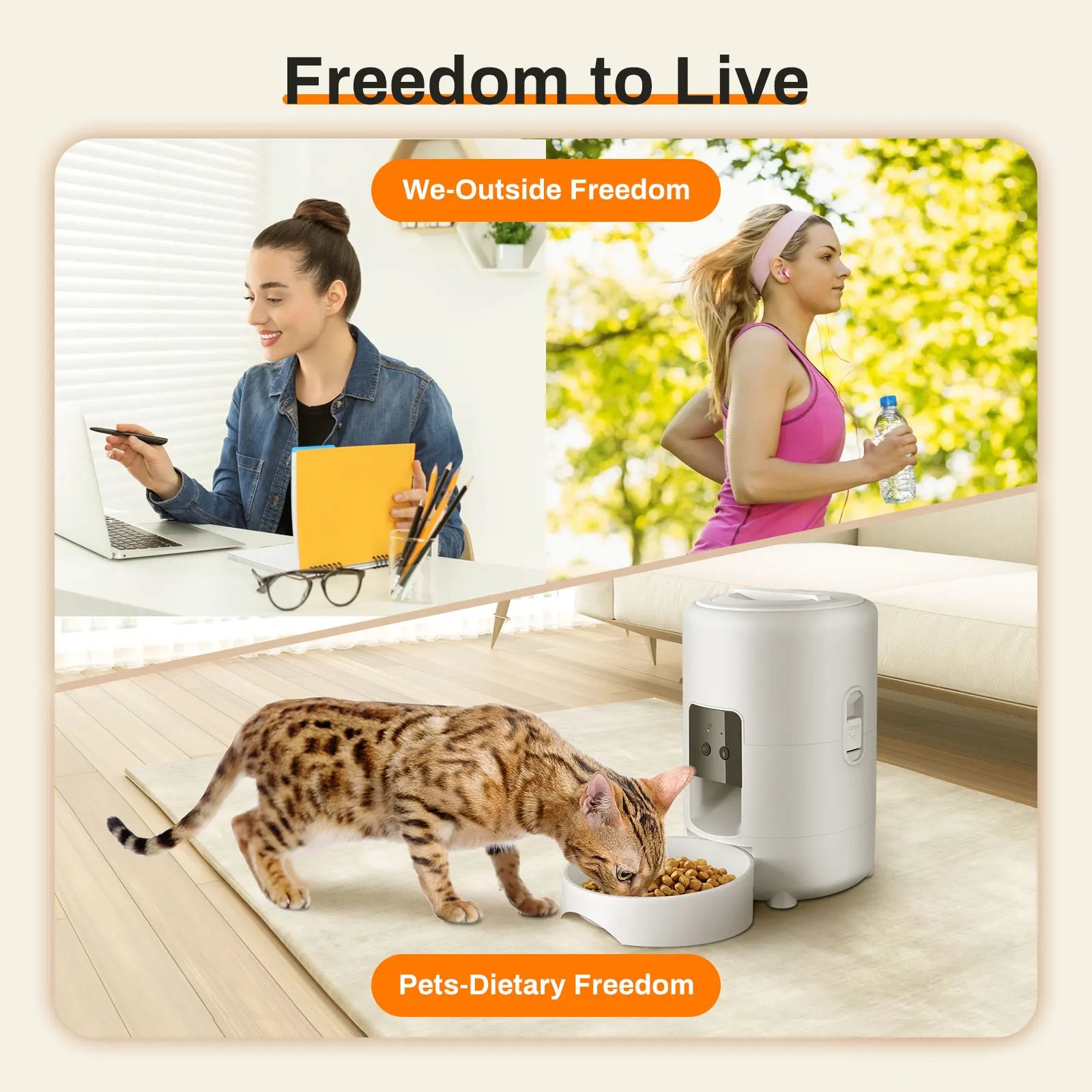 2L Camera Pet Feeder Timing Smart Automatic Feeder For Cats Dog Button WIFI APP Video Intelligent Dry Food Dispenser Dog Bowl