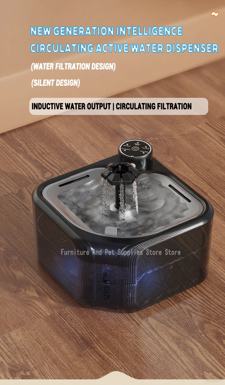 Wireless Automatic Cat Water Fountain 3600mAh 2800ML Pet Water Dispenser For Dog Cat Infrared Sensor Smart Pet Drinkier Fountain Wireless Automatic Cat Water Fountain 3600mAh 2800ML Pet Water Dispenser For Dog Cat Infrared Sensor Smart Pet Drinkier Fountain