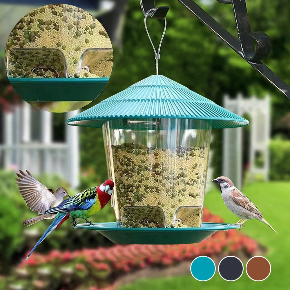 Garden Gazebo Hanging Wild Bird Feeder Outdoor Container With Hang Rope Pet Bird Feeding House Type Bird Feeder New Dropshipping Garden Gazebo Hanging Wild Bird Feeder Outdoor Container With Hang Rope Pet Bird Feeding House Type Bird Feeder New Dropshipping
