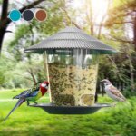 Garden Gazebo Hanging Wild Bird Feeder Outdoor Container With Hang Rope Pet Bird Feeding House Type Bird Feeder New Dropshipping - Image 3