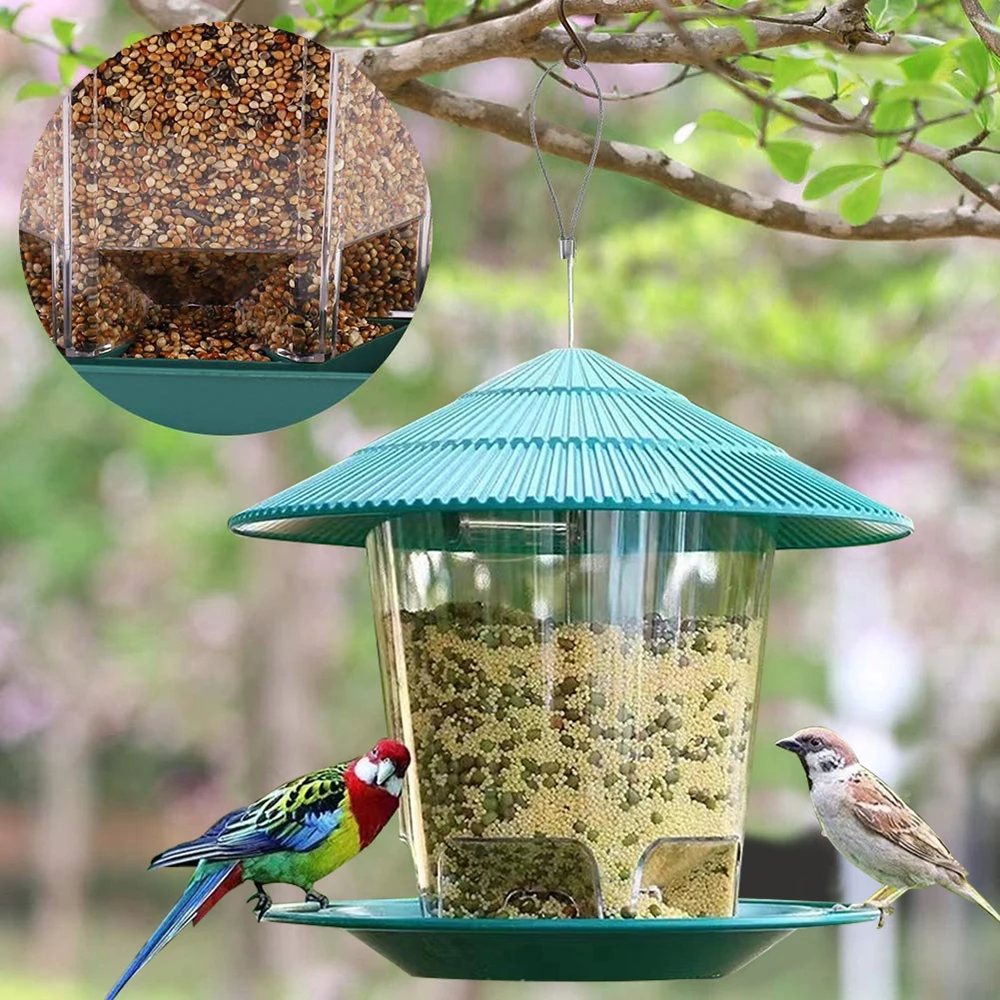 Garden Gazebo Hanging Wild Bird Feeder Outdoor Container With Hang Rope Pet Bird Feeding House Type Bird Feeder New Dropshipping Garden Gazebo Hanging Wild Bird Feeder Outdoor Container With Hang Rope Pet Bird Feeding House Type Bird Feeder New Dropshipping