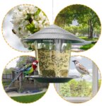 Garden Gazebo Hanging Wild Bird Feeder Outdoor Container With Hang Rope Pet Bird Feeding House Type Bird Feeder New Dropshipping - Image 5