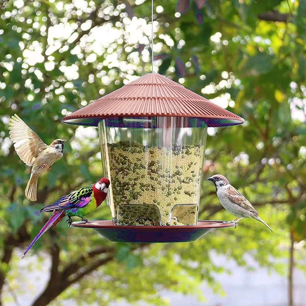 Garden Gazebo Hanging Wild Bird Feeder Outdoor Container With Hang Rope Pet Bird Feeding House Type Bird Feeder New Dropshipping Garden Gazebo Hanging Wild Bird Feeder Outdoor Container With Hang Rope Pet Bird Feeding House Type Bird Feeder New Dropshipping