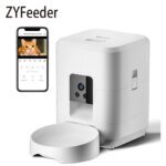 2L Automatic Pet Feeder Cat Smart Pet Feeder Wi-Fi & Camera Controlled feeder Dog & Cat Food Dispenser Remote App (No 5V 2A plug - Image 6