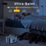 108oz/3.2L Cat Water Stainless Steel Pets Dispenser With LED Light Silent Pump Automatic Fountain For Cat Dog Drinking Bowl - Image 6