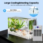 100W Fish Tank Cooling Heating Machine, Aquarium 30L Fish Tank Water Heater Air Conditioner LED Screen 10-40°C Control - Image 3