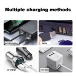 Mini Aquarium heating rod Fish Tank Aquarium Heater Submersible Thermostat Heater 18-34°C Adjustable Temperature USB Charging - Image 4